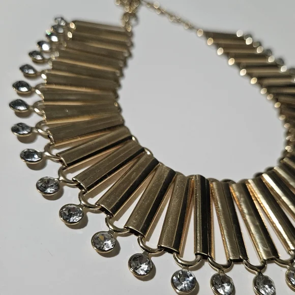 Anthropologie Gold Statement Necklace - Picture 3 of 3